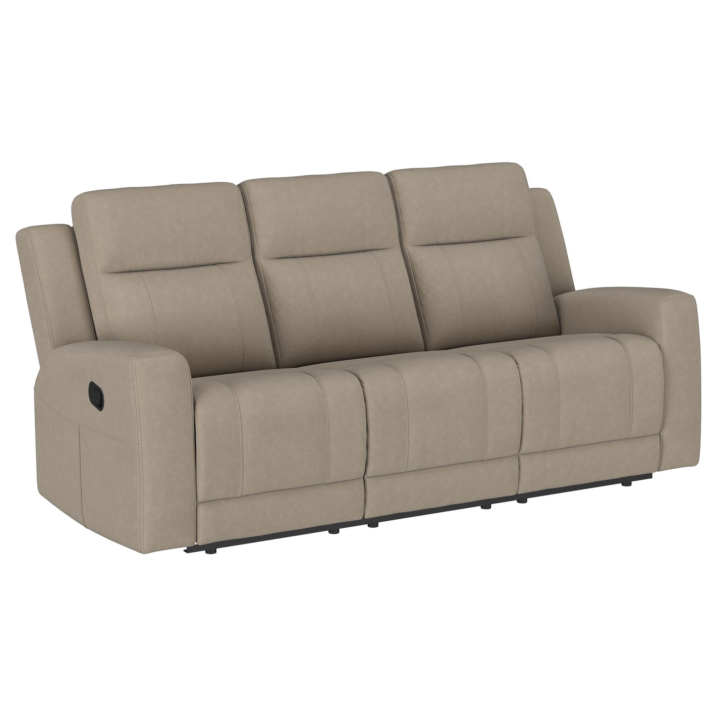 Conjunto de sofá reclinable tapizado de 2 piezas Brentwood en color topo