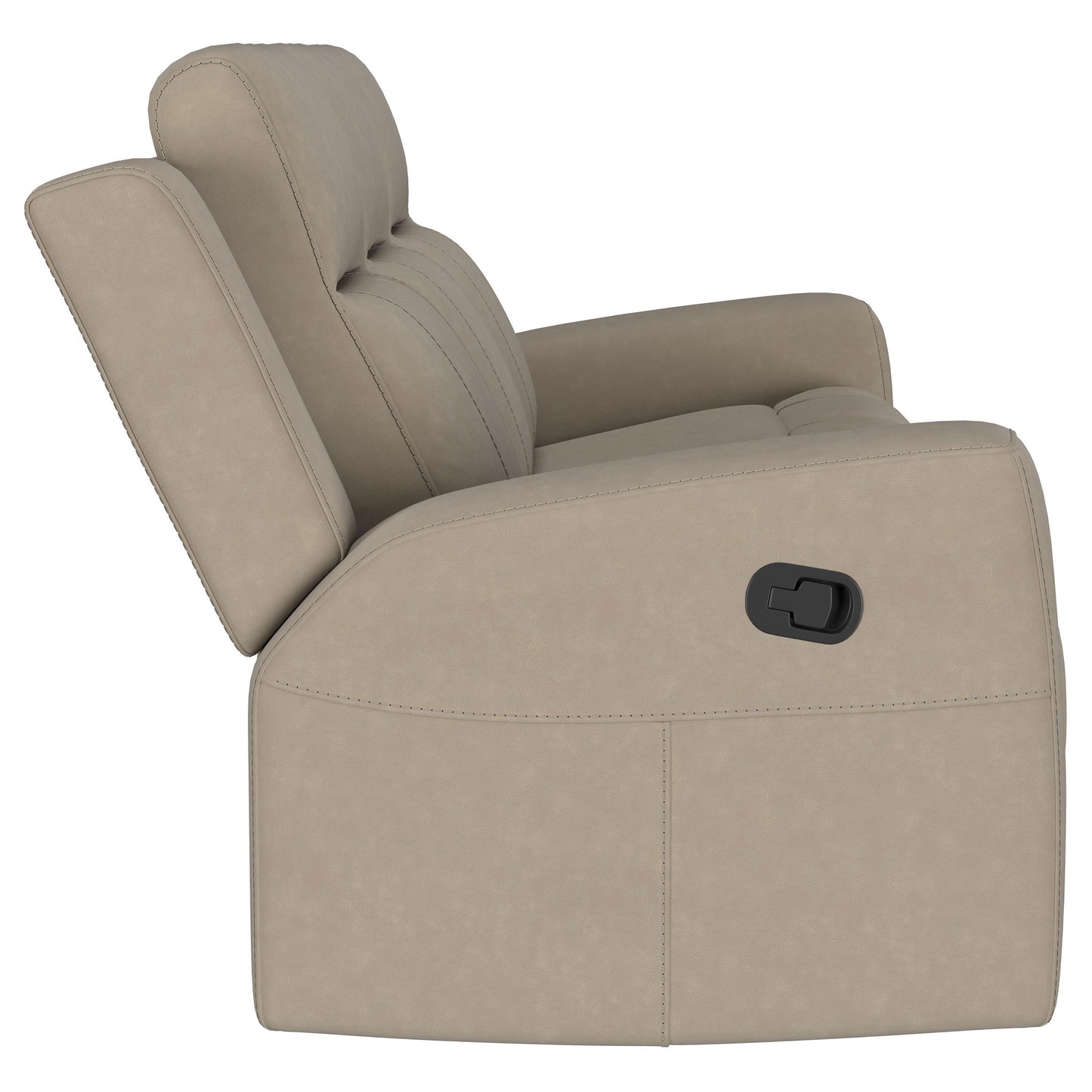 Conjunto de sofá reclinable tapizado de 2 piezas Brentwood en color topo
