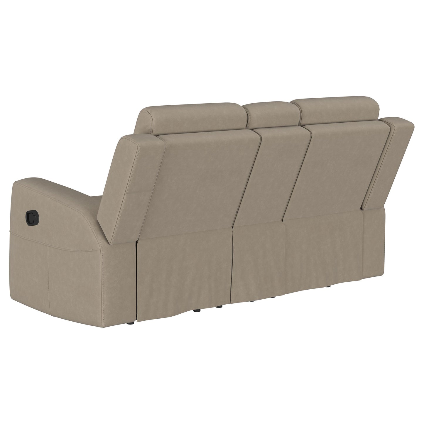 Conjunto de sofá reclinable tapizado de 2 piezas Brentwood en color topo
