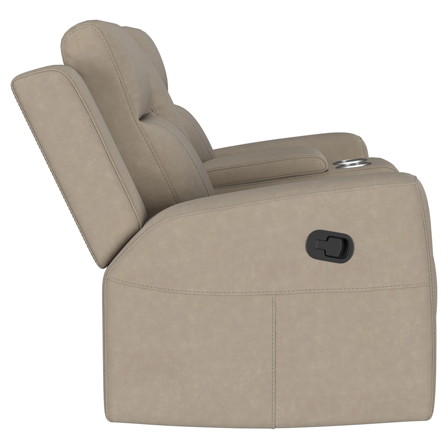 Conjunto de sofá reclinable tapizado de 2 piezas Brentwood en color topo
