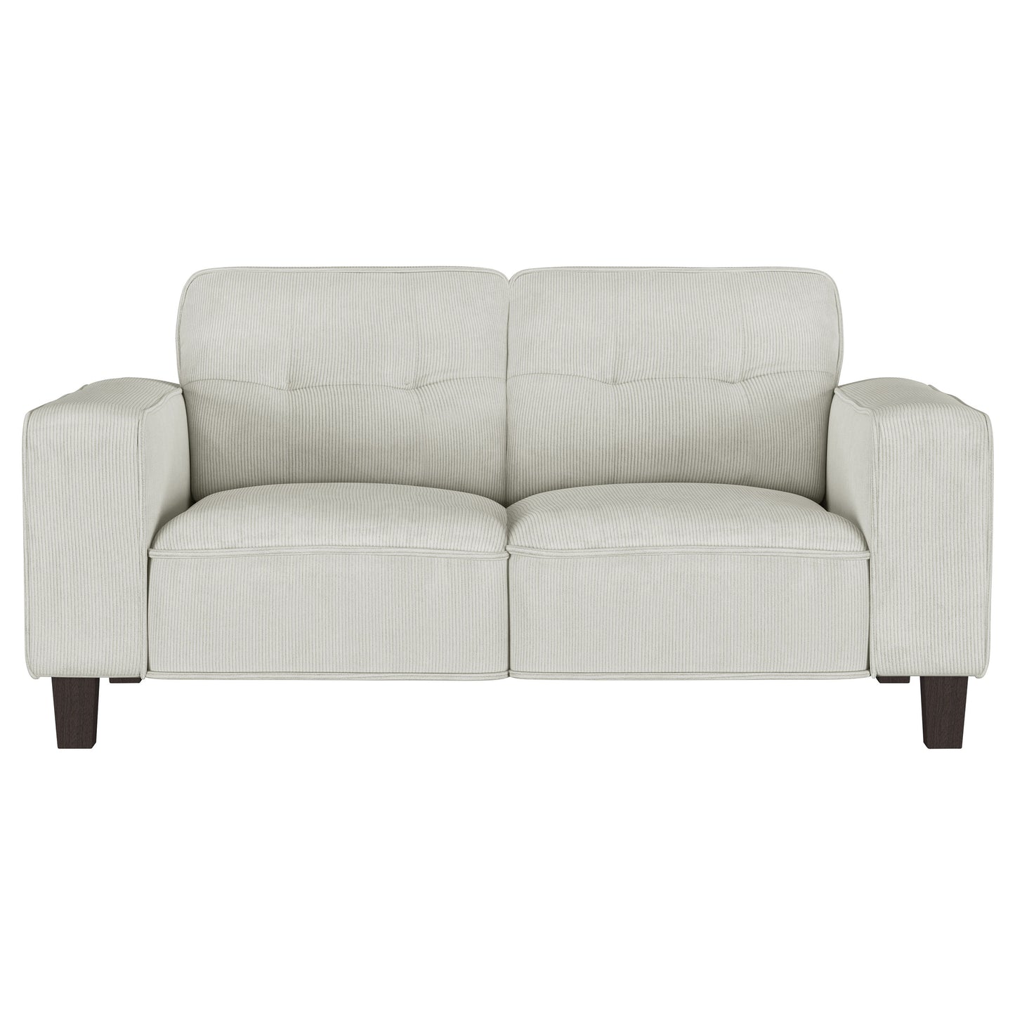 Deerhurst 2-piece Upholstered Track Arm Sofa Set Greige