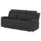 Sofá reclinable móvil tapizado Brentwood en color carbón oscuro