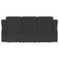 Sofá reclinable móvil tapizado Brentwood en color carbón oscuro