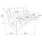 Sofá reclinable móvil tapizado Brentwood en color carbón oscuro