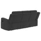 Conjunto de sofá reclinable tapizado de 3 piezas Brentwood en color carbón