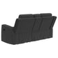 Conjunto de sofá reclinable tapizado de 3 piezas Brentwood en color carbón