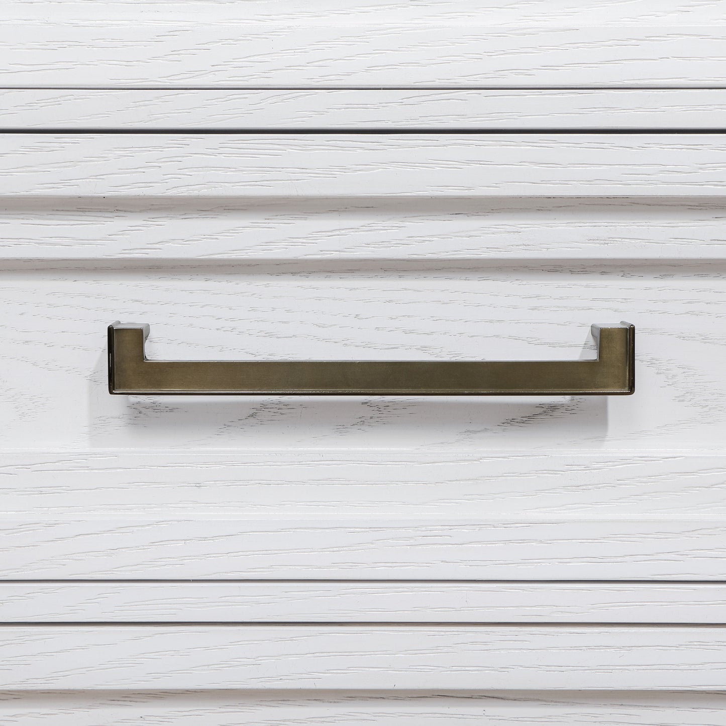 Cómoda de dormitorio Marielle de 5 cajones en blanco desgastado