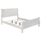 Juego de dormitorio completo de 4 piezas Louis Philippe blanco