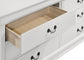 Juego de dormitorio Louis Philippe de 4 piezas Queen en blanco