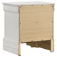 Juego de dormitorio Louis Philippe de 4 piezas, color blanco