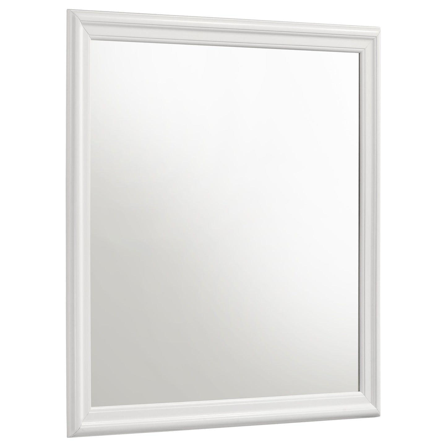 Juego de dormitorio Louis Philippe de 4 piezas, color blanco