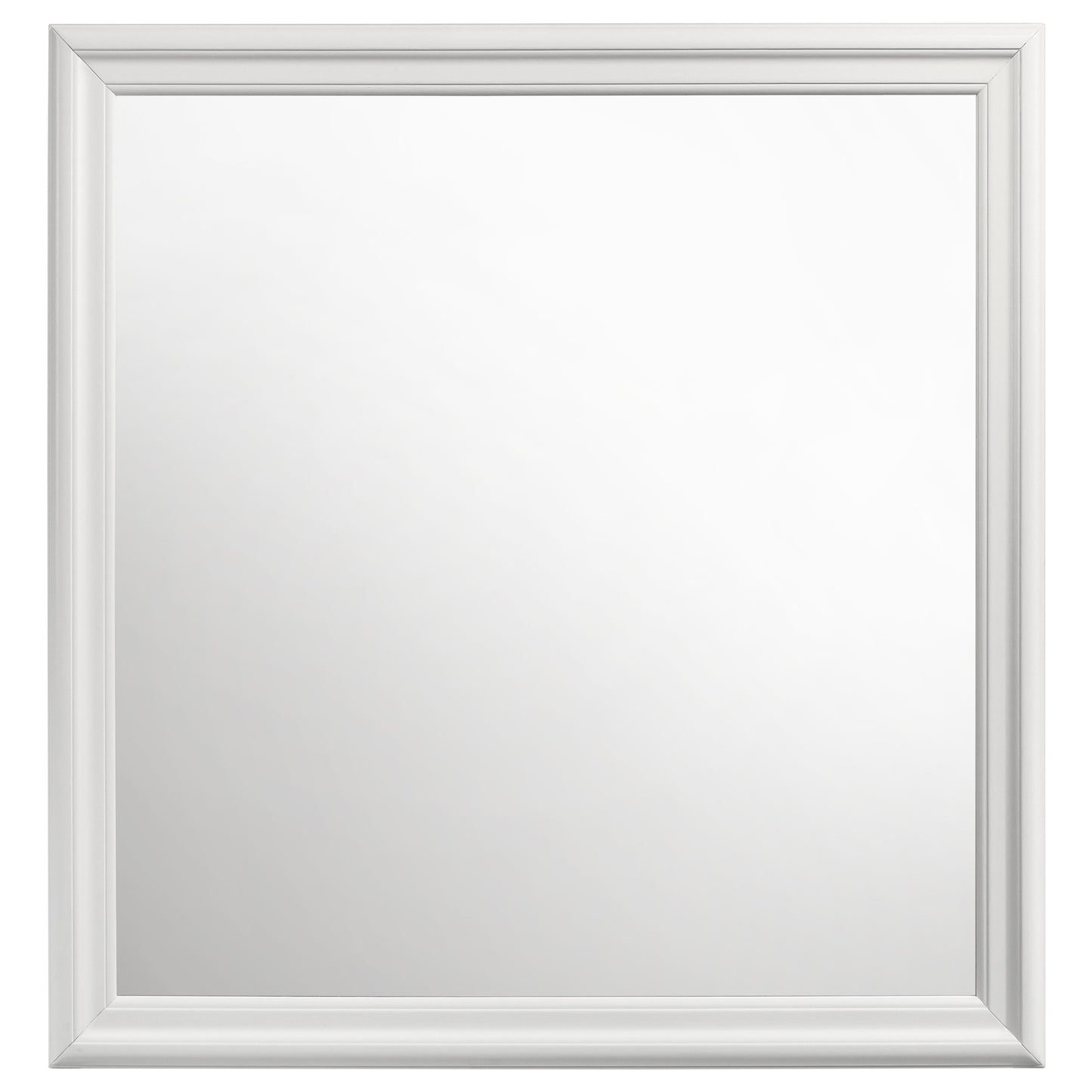 Juego de dormitorio Louis Philippe de 4 piezas, color blanco