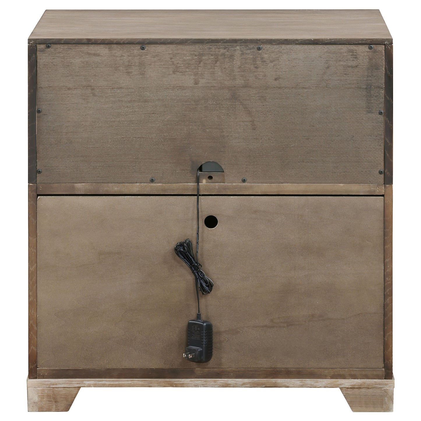 Mesita de noche Kenora de 1 cajón en marrón cebada