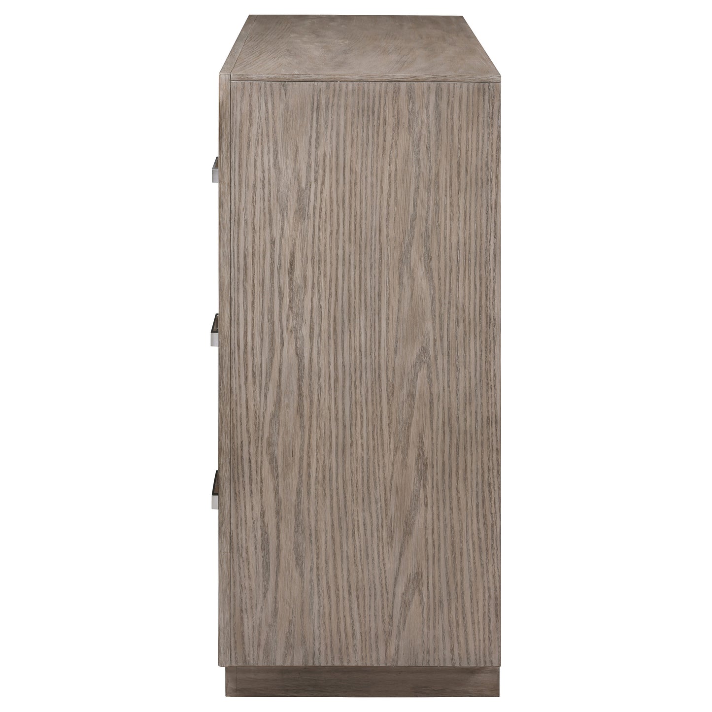 Cómoda Kenora de 6 cajones color marrón cebada