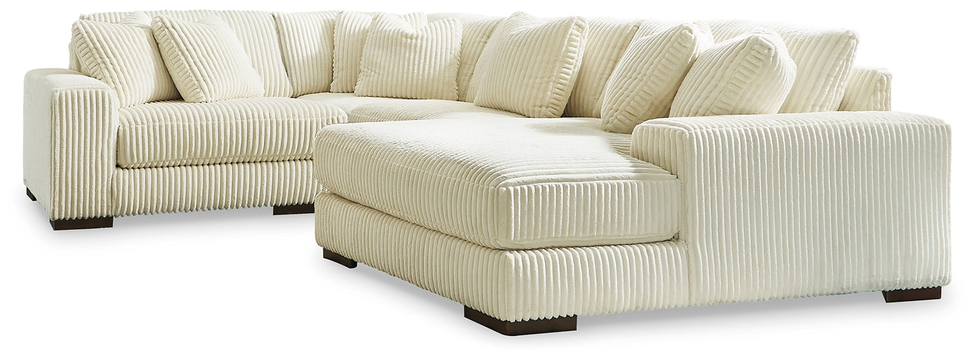 Seccional Lindyn de 4 piezas con chaise longue