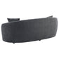 Conjunto de sofá Brookside de 2 piezas tapizado en terciopelo gris oscuro