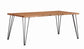 Mesa de comedor Sherman de 71 pulgadas con borde natural de acacia natural
