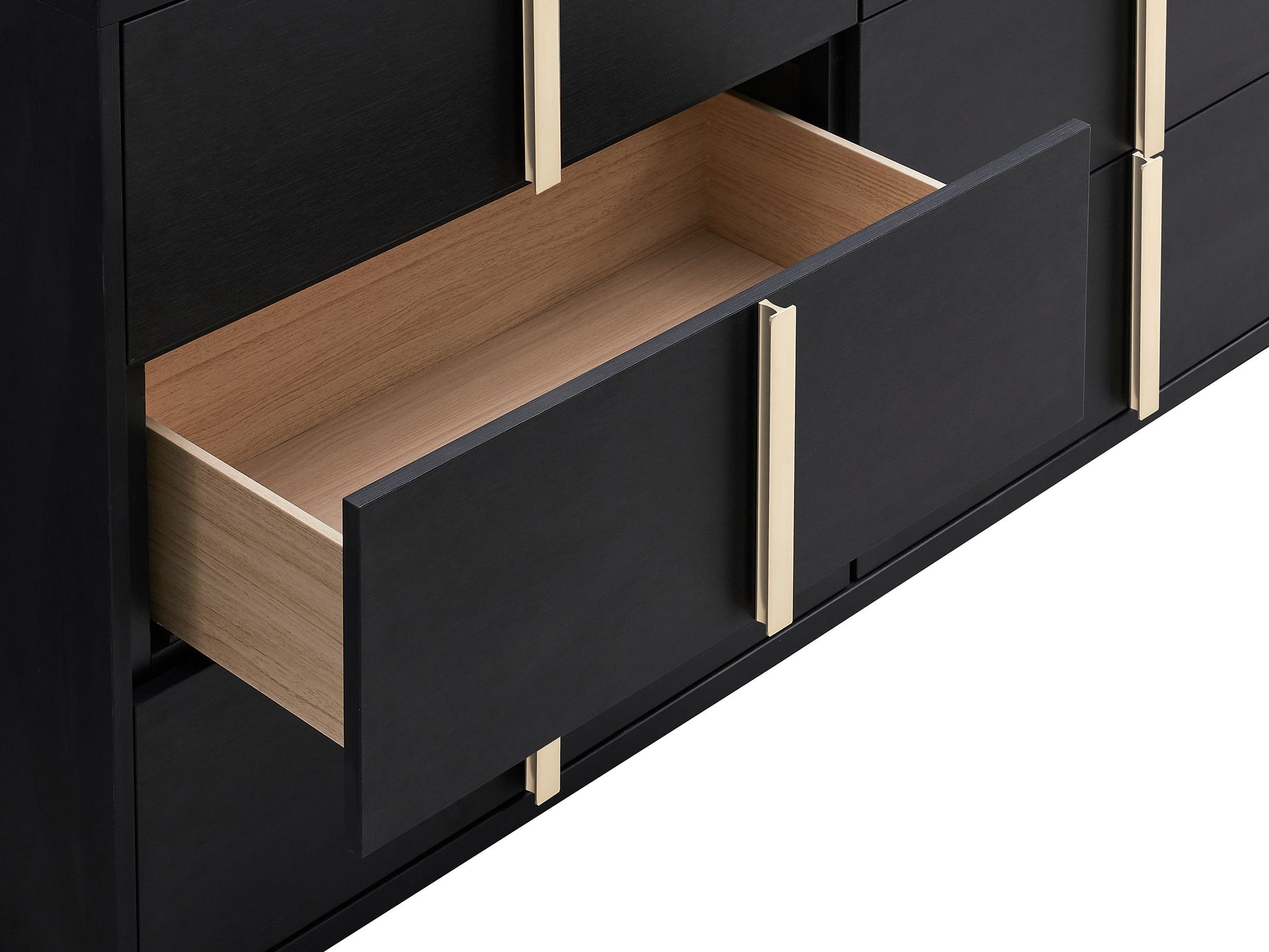 Marceline - 6-drawer Dresser With Mirror - Black Marceline - 6-drawer Dresser With Mirror - Black