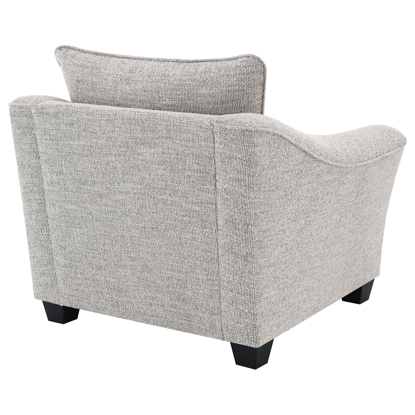 Silla tapizada Tomkins Boucle gris claro