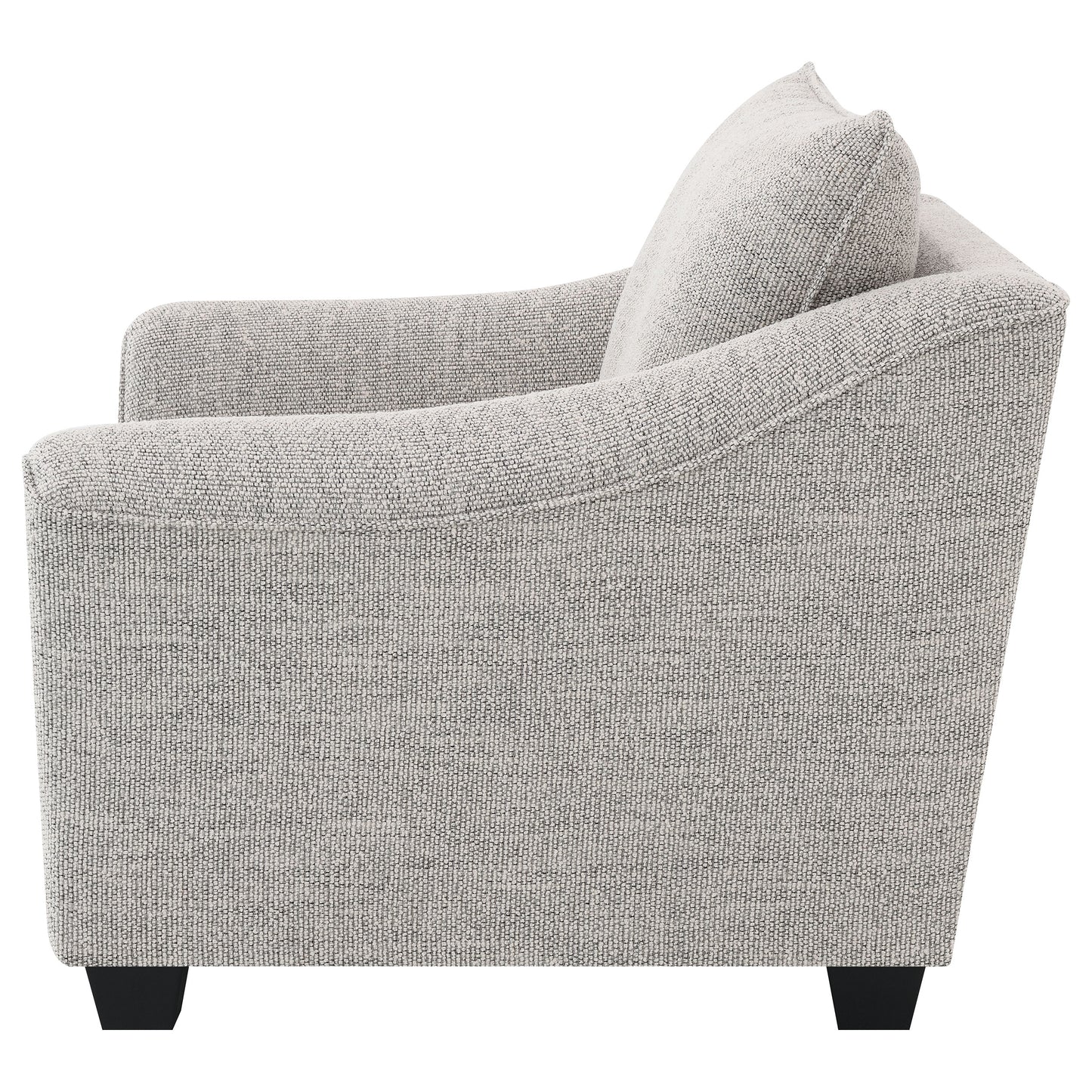 Silla tapizada Tomkins Boucle gris claro