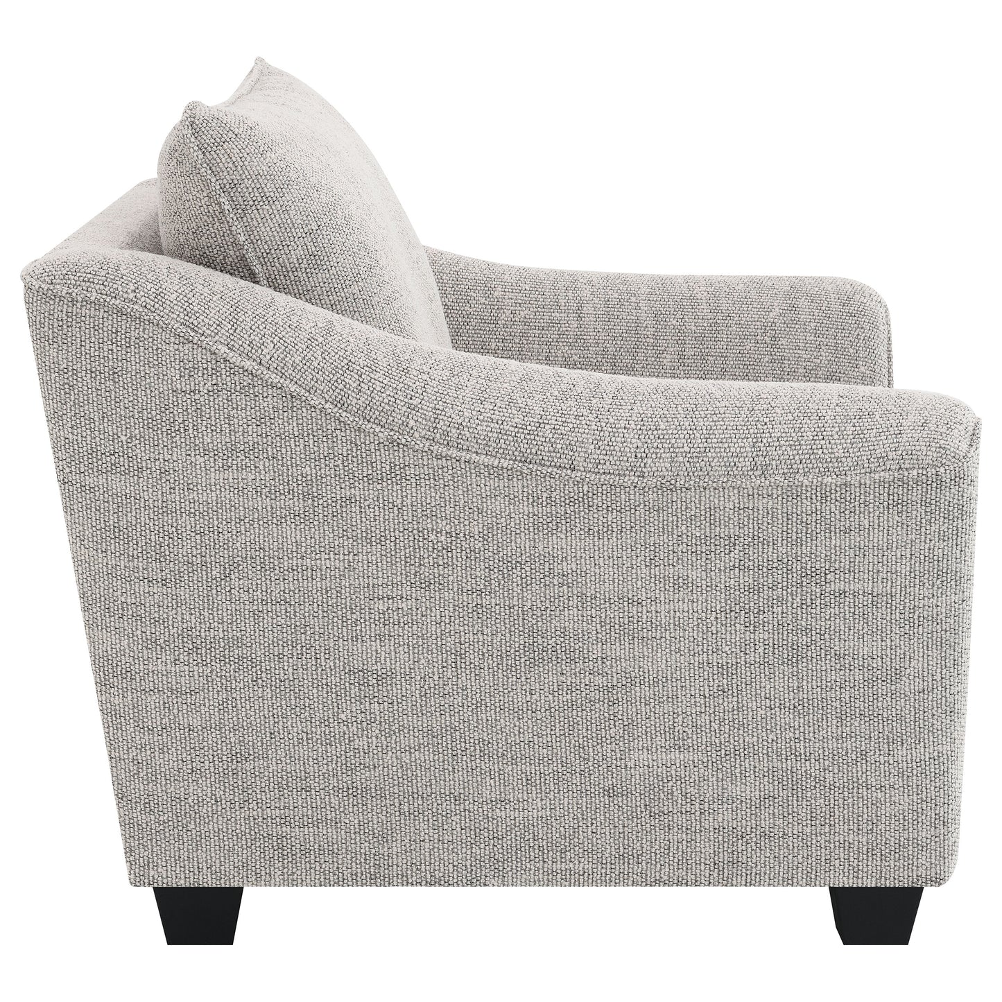 Silla tapizada Tomkins Boucle gris claro
