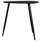 Odessa Triangular Solid Wood End Table Black