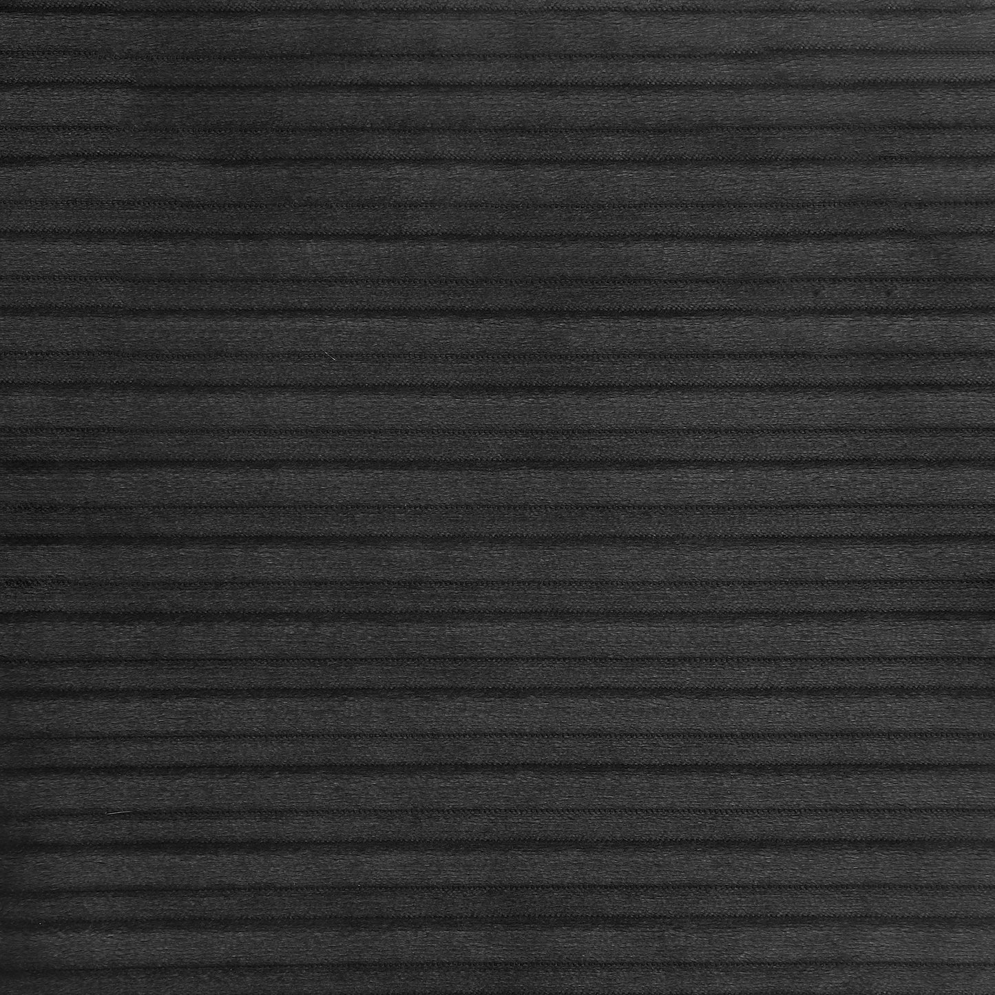 Sillón Drayton curvo tapizado sin brazos, color negro