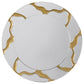 Espejo de pared redondo estilo Kintsugi Dorinda de 36 x 36 pulgadas, dorado