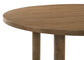 Juego de mesa de comedor redonda de madera de nogal Crestmore de 5 piezas y 46 pulgadas