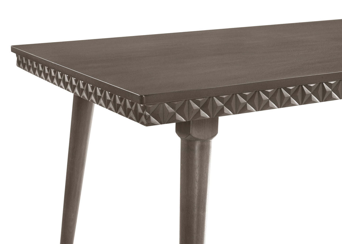 Mesa de comedor rectangular de madera Onslow de 59 pulgadas en marrón oscuro