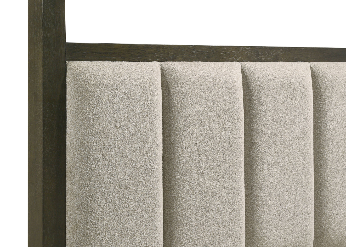 Cama con dosel y cuatro postes California King de Gran Park, color cacao oscuro