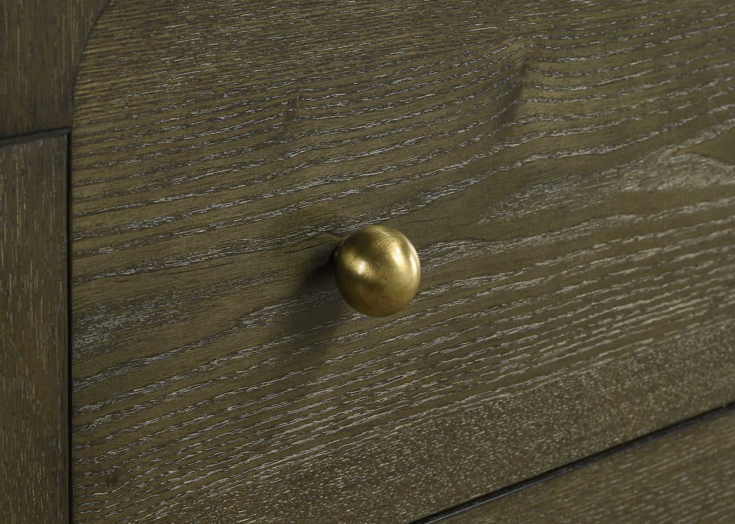 Mesita de noche de 2 cajones Gran Park, color cacao oscuro