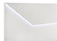 Cabecera de cama con paneles LED Ives Queen en blanco de alto brillo