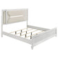 Juego de dormitorio Marmore de 4 piezas Eastern King en blanco