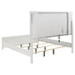 Juego de dormitorio Marmore de 4 piezas Eastern King en blanco