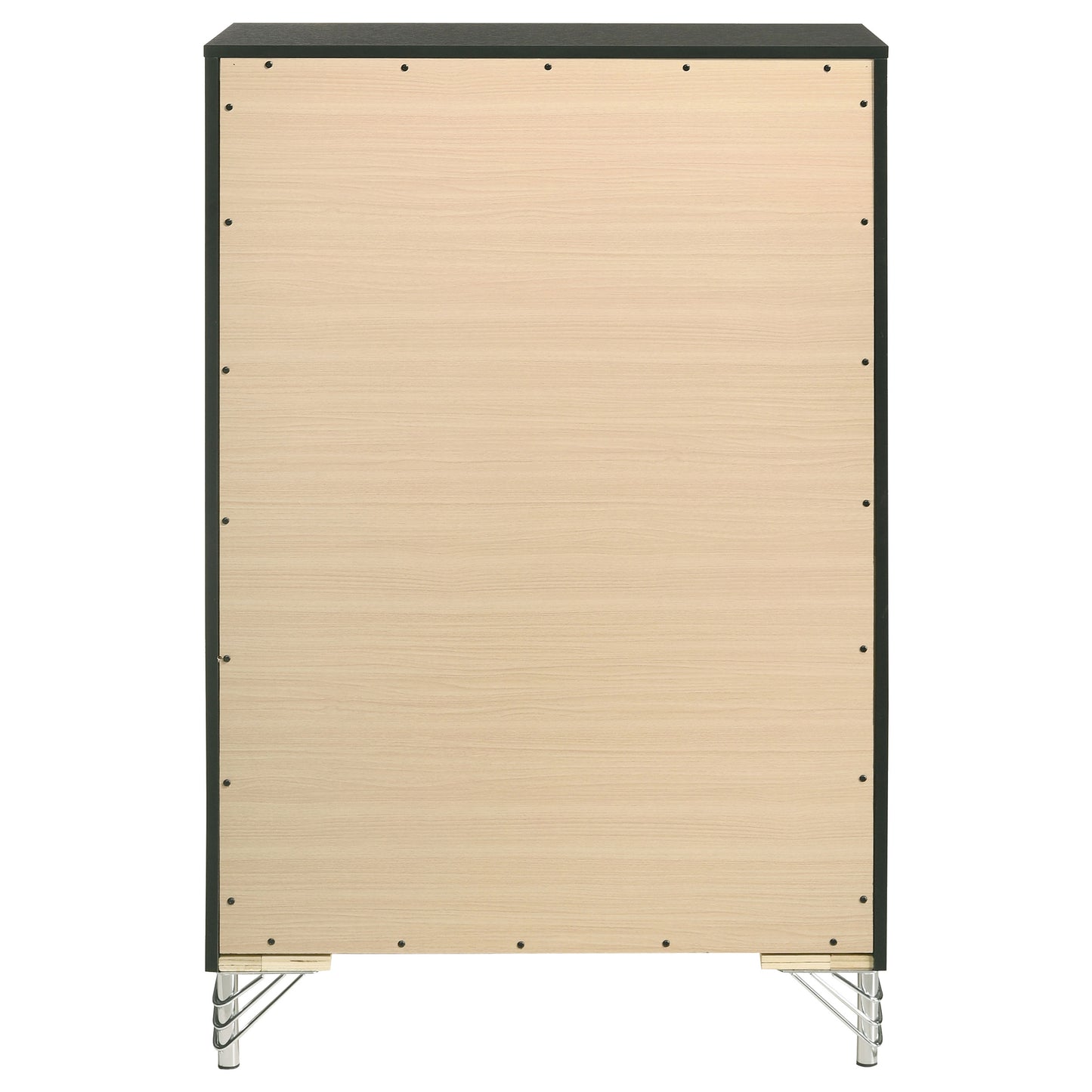 Cómoda de dormitorio Lucia de 5 cajones en color negro