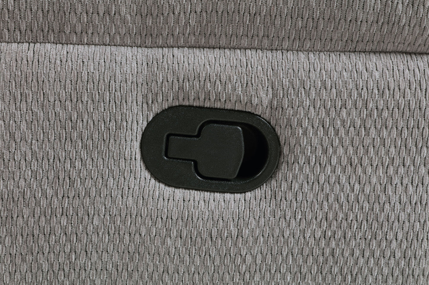 Sillón reclinable tapizado en chenilla Gilson, gris