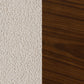 Mecedora Paige Boucle con respaldo medio tapizada en beige