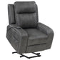 Sillón reclinable eléctrico tapizado Raelynn gris