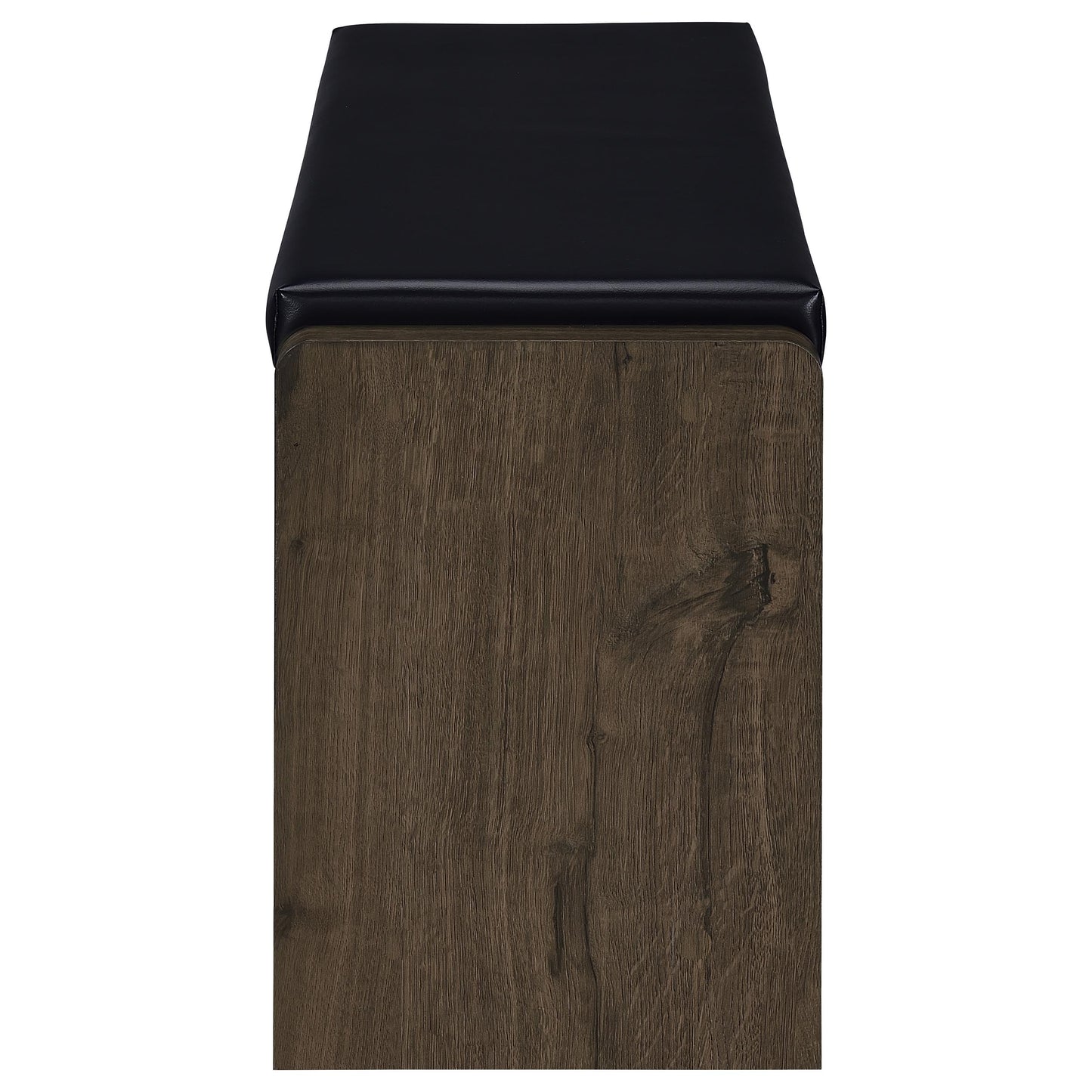 Banco de almacenamiento Arrington de roble ahumado