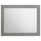 Juego de dormitorio Ives Eastern King de 5 piezas, gris, alto brillo