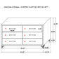 Juego de dormitorio Queen Lucia de 5 piezas en gris y negro