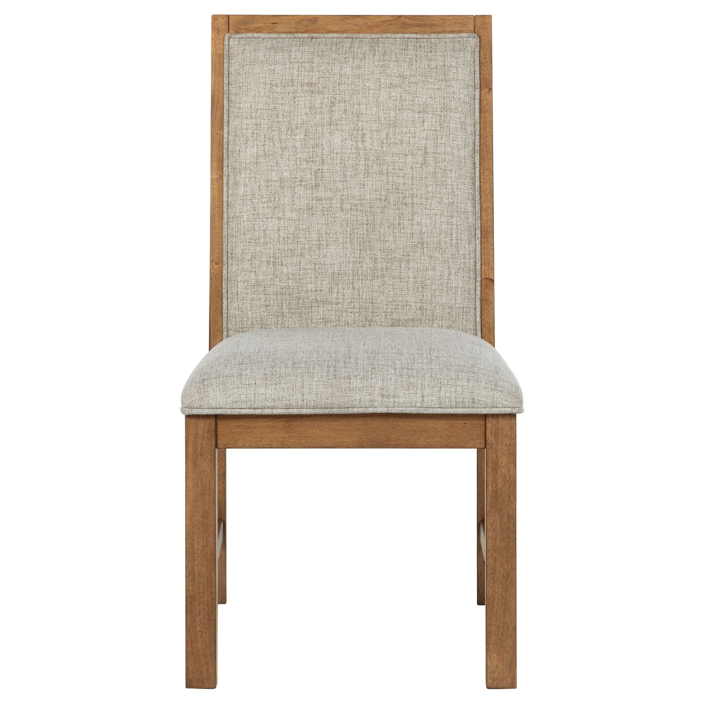 Silla auxiliar tapizada Bruner marrón natural (juego de 2)