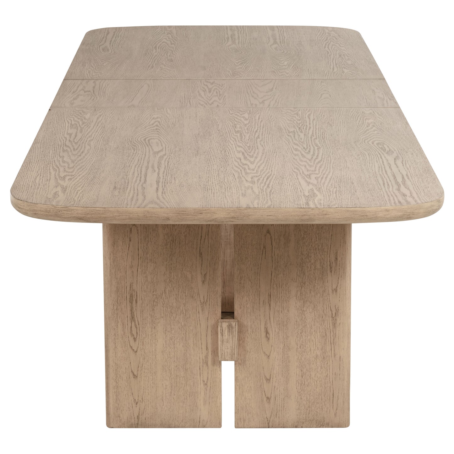 Juego de mesa de comedor rectangular Kailani de 7 piezas de madera de roble beige