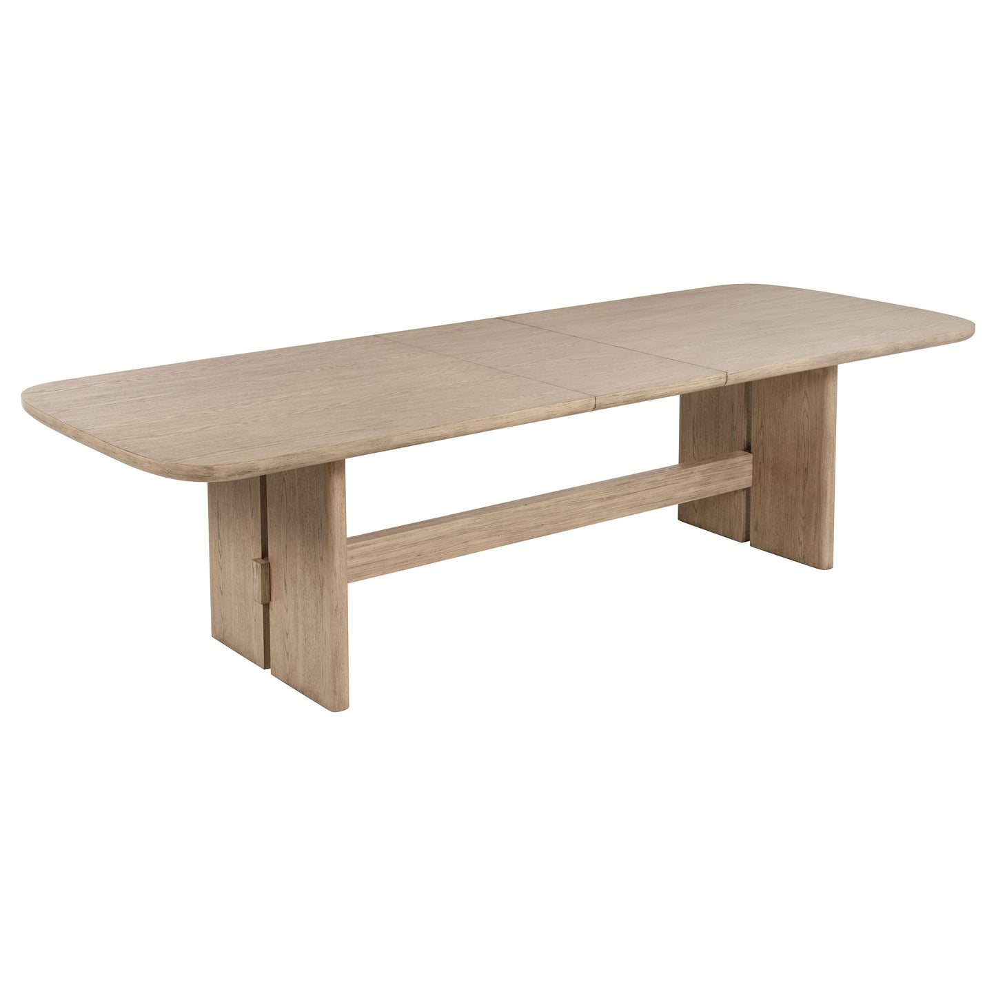 Juego de mesa de comedor rectangular de madera Kailani de 9 piezas en roble beige