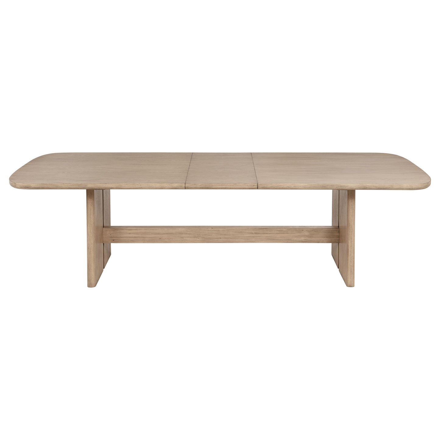 Juego de mesa de comedor rectangular de madera Kailani de 9 piezas en roble beige