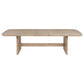 Juego de mesa de comedor rectangular de madera Kailani de 9 piezas en roble beige