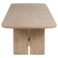Juego de mesa de comedor rectangular de madera Kailani de 9 piezas en roble beige