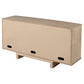 Aparador de caña de 4 puertas Kailani, mueble buffet, roble beige