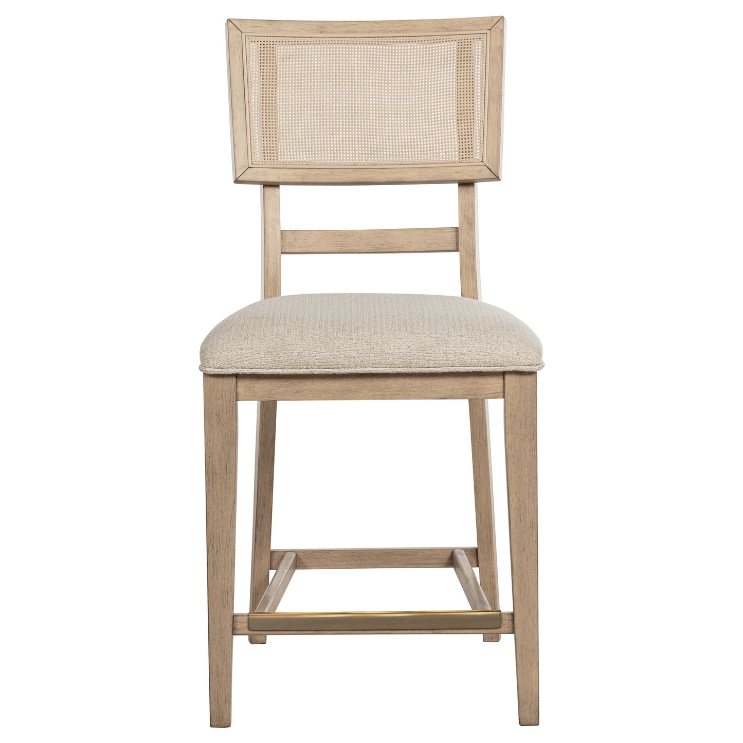 Silla auxiliar de ratán Kailani de roble beige (juego de 2)